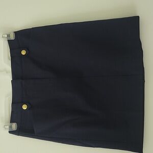 J. McLaughlin Nautical Mini Skirt Size 2 in Navy Blue